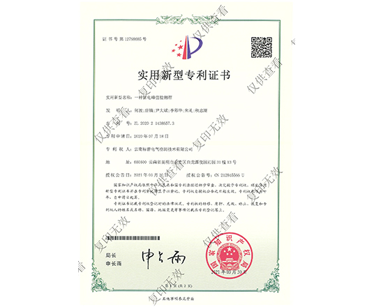 一种雷电峰值检测箱